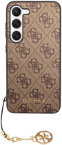 Etui plecki Guess 4G Charms Collection do Samsung Galaxy S23 Plus Brown (3666339114978) - obraz 2