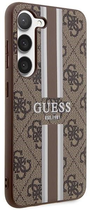 Панель Guess 4G Printed Stripe для Samsung Galaxy S23 Коричневий (3666339117467) - зображення 3