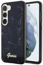 Etui plecki Guess Marble do Samsung Galaxy S23 Black (3666339117375) - obraz 1