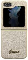 Панель Guess Glitter Script для Samsung Galaxy Z Flip 5 Золотий (3666339173975) - зображення 1