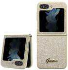 Панель Guess Glitter Script для Samsung Galaxy Z Flip 5 Золотий (3666339173975) - зображення 2