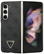 Etui plecki Guess Leather 4G Diamond Triangle do Samsung Galaxy Z Fold 5 Black (3666339173906) - obraz 2