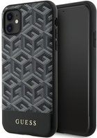 Панель Guess G Cube Stripes MagSafe для Apple iPhone 11 Black (3666339125905) - зображення 1