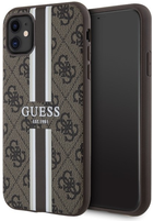 Панель Guess 4G Printed Stripes MagSafe для Apple iPhone 11 Коричневий (3666339119713) - зображення 1