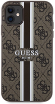 Панель Guess 4G Printed Stripes MagSafe для Apple iPhone 11 Коричневий (3666339119713) - зображення 2