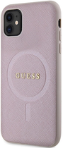 Панель Guess Saffiano MagSafe для Apple iPhone 11 Рожевий (3666339156084) - зображення 3