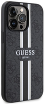 Панель Guess 4G Printed Stripes MagSafe для Apple iPhone 13/13 Pro Чорний (3666339119652) - зображення 3