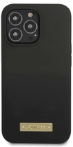 Etui plecki Guess Silicone Logo Plate MagSafe do Apple iPhone 13/13 Pro Black (3666339056834) - obraz 2