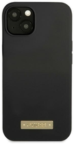Панель Guess Silicone Logo Plate MagSafe для Apple iPhone 13 Чорний (3666339056827) - зображення 2