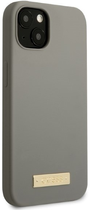 Etui plecki Guess Silicone Logo Plate MagSafe do Apple iPhone 13 Grey (3666339056902) - obraz 3