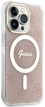 Etui plecki Guess 4G MagSafe do Apple iPhone 13 Pro Max Pink (3666339127367) - obraz 3