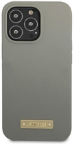 Etui plecki Guess Silicone Logo Plate MagSafe do Apple iPhone 13 Pro Max Grey (3666339056926) - obraz 2