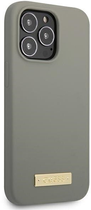 Etui plecki Guess Silicone Logo Plate MagSafe do Apple iPhone 13 Pro Max Grey (3666339056926) - obraz 3