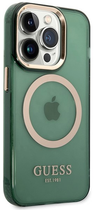 Etui plecki Guess Gold Outline Translucent MagSafe do Apple iPhone 14 Pro Khaki (3666339069643) - obraz 3