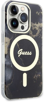Панель Guess Golden Marble MagSafe для Apple iPhone 14 Pro Чорний (3666339115777) - зображення 3