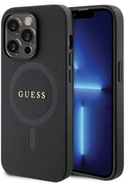 Панель Guess Saffiano MagSafe для Apple iPhone 14 Pro Чорний (3666339155742) - зображення 1