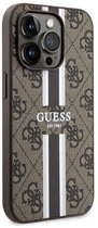 Панель Guess 4G Printed Stripes MagSafe для Apple iPhone 14 Pro Коричневий (3666339119799) - зображення 3