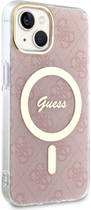 Панель Guess 4G MagSafe для Apple iPhone 14 Plus Рожевий (3666339127237) - зображення 3