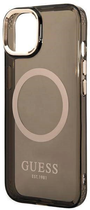 Панель Guess Gold Outline Translucent MagSafe для Apple iPhone 14 Plus Чорний (3666339069599) - зображення 3