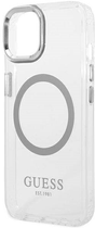 Панель Guess Metal Outline Magsafe для Apple iPhone 14 Plus Сріблястий (3666339069834) - зображення 3