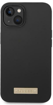 Etui plecki Guess Silicone Logo Plate MagSafe do Apple iPhone 14 Plus Black (3666339070236) - obraz 2