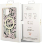Etui plecki Guess Flower MagSafe do Apple iPhone 14 Pink (3666339115555) - obraz 2