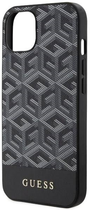 Etui plecki Guess G Cube Stripes MagSafe do Apple iPhone 14 Black (3666339112424) - obraz 3