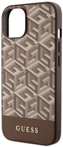 Панель Guess G Cube Stripes MagSafe для Apple iPhone 14 Коричневий (3666339112462) - зображення 3