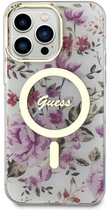 Etui plecki Guess Flower MagSafe do Apple iPhone 14 Pro Max Transparent (3666339115661) - obraz 2