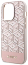 Панель Guess G Cube Stripes MagSafe для Apple iPhone 14 Pro Max Рожевий (3666339112530) - зображення 3
