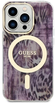 Etui plecki Guess Leopard MagSafe do Apple iPhone 14 Pro Max Pink (3666339115708) - obraz 2