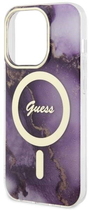Панель Guess Golden Marble MagSafe для Apple iPhone 14 Pro Max Фіолетовий (3666339115869) - зображення 3