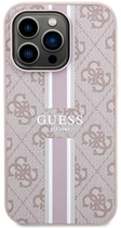 Панель Guess 4G Printed Stripes MagSafe для Apple iPhone 14 Pro Max Рожевий (3666339119904) - зображення 2