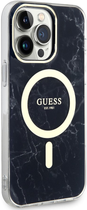 Панель Guess Marble MagSafe для Apple iPhone 14 Pro Max Чорний (3666339118310) - зображення 3