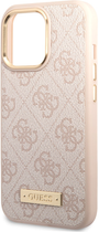 Панель Guess 4G Logo Plate MagSafe для Apple iPhone 14 Pro Max Рожевий (3666339069971) - зображення 2
