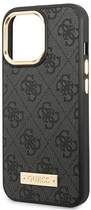 Панель Guess 4G Logo Plate MagSafe для Apple iPhone 14 Pro Max Чорний (3666339069896) - зображення 3