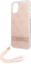 Панель Guess 4G Print Strap для Apple iPhone 11 Рожевий (3666339041960) - зображення 3