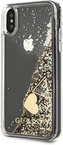 Панель Guess Glitter Charms для Apple iPhone X/Xs Золотий (3700740478578) - зображення 2