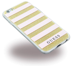 Etui plecki Guess Ethnic Chic Stripes 3D do Apple iPhone 6/6S Pink (3700740382707) - obraz 3