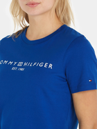 Футболка жіноча Tommy Hilfiger WW0WW40276 XS Синя (8720645360100) - зображення 3