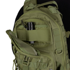 Тактичний однолямковий рюкзак Camotec з прихованим відділенням для зброї TCB Олива - зображення 7