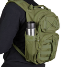 Тактичний однолямковий рюкзак Camotec з прихованим відділенням для зброї TCB Олива - зображення 9