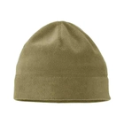 Комплект флисовый из шапки, баффа и перчаток бежевого цвета, размер универсальный - изображение 5