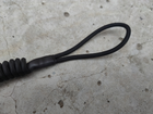 Шнур тренчик страхувальний кручений Петля-Карабін паракорд чорний 981 MS - зображення 3