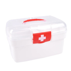 Аптечка органайзер з відсіками 26х17см Білий контейнер для зберігання ліків (1010280-White) - зображення 4