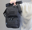 Сумка через плече Tactic міська сумка наплечна Чорний (9060-black) - зображення 5