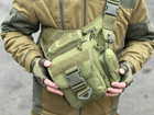 Универсальная сумка через плечо Tactic однолямочная сумка большая Олива (863-olive) - изображение 4