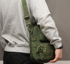 Сумка через плече Tactic міська сумка наплечна Олива (9060-olive) - зображення 3