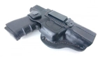 Кобура поясна для пістолета глок Glock 17 19, формована, шкіряна - зображення 4