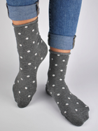 Жіночі шкарпетки Noviti SB015-W-03 35-38 Сірі (5905204304938) - зображення 1
